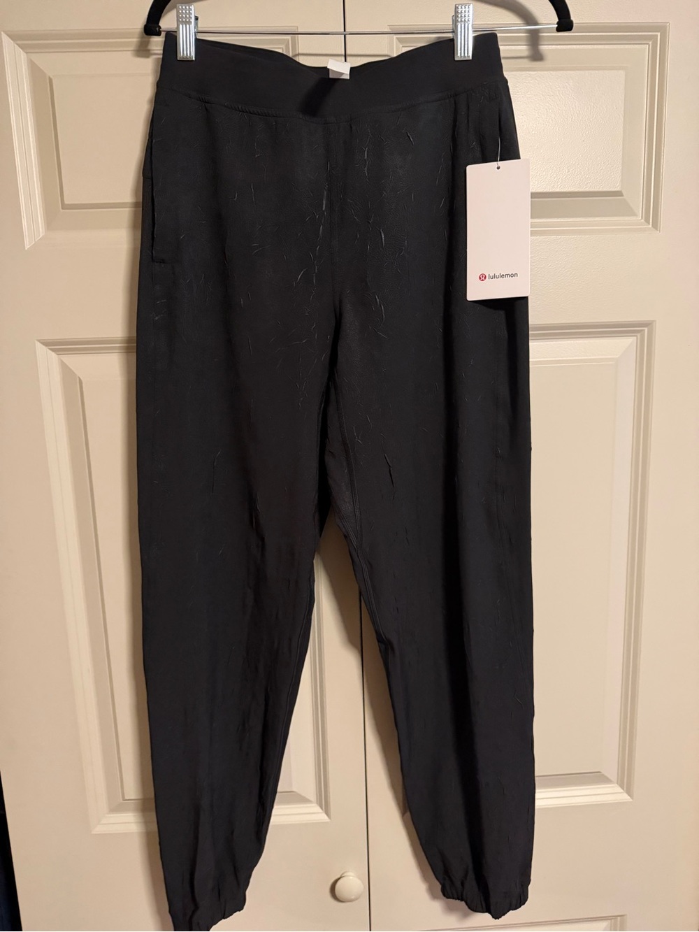 Lululemon Adapted State Crinkle Black Women's Track Joggers Size 6 NWT